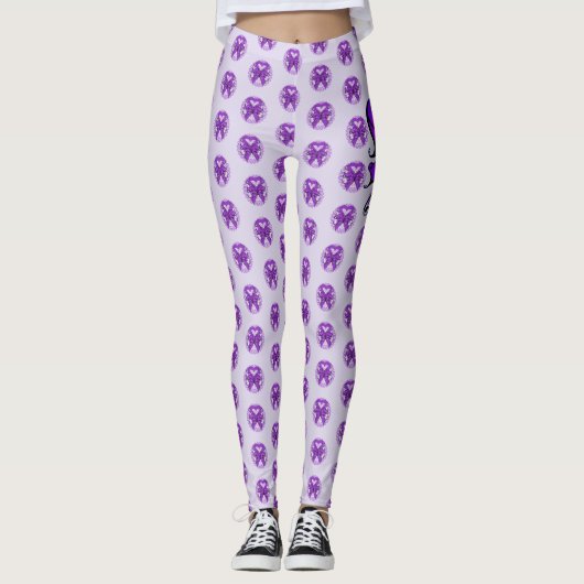 Leggings Lutter contre Lupus Texte Personnalisé Légendes Fe (Devant)