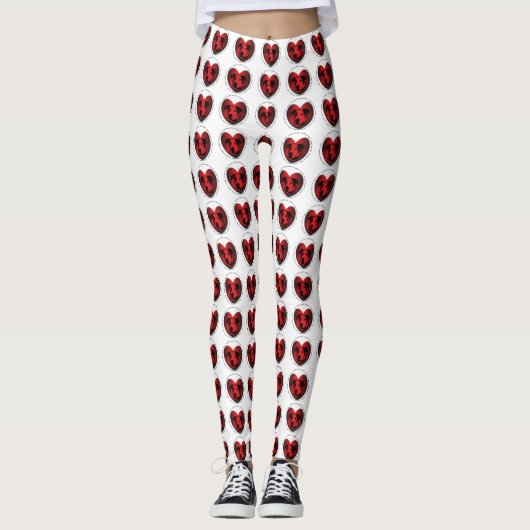 Leggings Luv-A-Bull American Bulldog Pit Bull Heart (Devant)