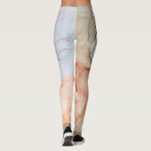 Leggings Luxe Abstrait : Art de l'encre d'alcool (Dos)
