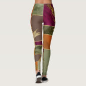 Leggings Luxe d'automne | Joyau d'or géométrique Marbre de  (Dos)