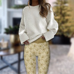 Leggings Luxe Gold Art déco Motif Faux Parties scintillant<br><div class="desc">Cette paire de légumineuses imprimées est si cool pour aller avec votre pull de Noël,  Sweat - shirt à capuche,  Blouses,  Chemises. Prêt à faire la fête !</div>