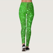 Leggings Luxe Green Popular Cadeau Gold Parties scintillant (Dos)