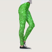 Leggings Luxe Green Popular Cadeau Gold Parties scintillant (Droite)