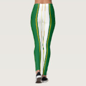 Leggings Luxe Linge Moderne Green Gold Texture Collection (Dos)