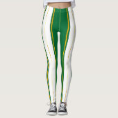 Leggings Luxe Linge Moderne Green Gold Texture Collection (Devant)