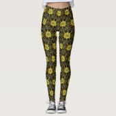 Leggings Luxe Moderne Elégante Collection Florale (Devant)