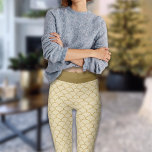 Leggings Luxe Motif Ventilateur Or Mermaid Faux Parties sci<br><div class="desc">Cette paire de légumineuses imprimées est si cool pour aller avec votre pull de Noël,  Sweat - shirt à capuche,  Blouses,  Chemises. Prêt à faire la fête !</div>