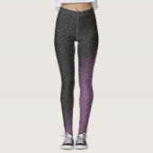 Leggings Luxe noir violet (Devant)