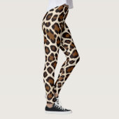 Leggings Luxe Populaire White Leopard Elegance Collection (Droite)