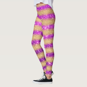 Leggings Luxe Purple Populaire Cadeau Parties scintillant O