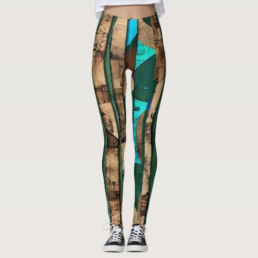 Leggings Luxe raffiné Ile des Caraïbes africaines (Devant)