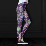 Leggings Luxe violet sous-marine | Dark Pastel Gold Sea Lif<br><div class="desc">Art unique portable de la collection "Underwater Luxe" : Elégant pastel riche sous la mer design avec la magnifique vie marine et motifs de l'océan girly avec une touche d'or faux métallique en parties scintillant et en paillettes. Ce thème féminin mixte mûr mi-moyen ajoute la parfaite pop de couleur et...</div>