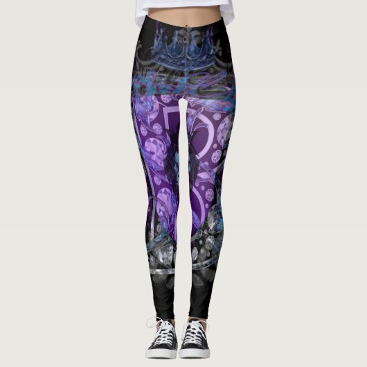 Leggings Lv lux Lyon pour fille (Devant)