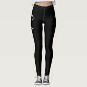 Leggings Lydia or blanc doré Hose d'écriture (Devant)