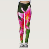 Leggings Lys de flamme olympique rose chaud (Devant)