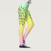 Leggings Ma couleur préférée est les lumières de Noël (Droite)