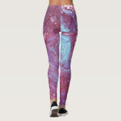 Leggings Macaron 2 Bleu & Violet (Dos)