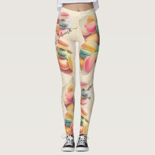 Leggings Macaron macaron coloré Doux pâtisserie français