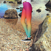 Leggings Macaron Ombre Tie Dye Doux Clair