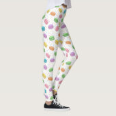 Leggings Macarons français pastel à motif kawaii (Droite)
