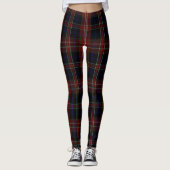 Leggings MacDonald Tartan plaqué Jambes rouges noirs (Devant)