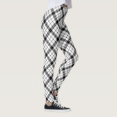 Leggings MacFarlane tartan noir blanc plaid (Droite)