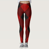 Leggings MacGregor | Rob Roy | Tartan rouge plaqué de buffl (Devant)
