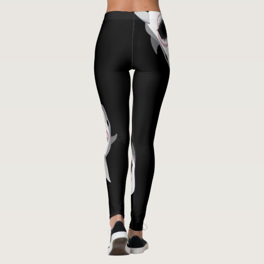 Leggings Mâchoires de morsure de requin (Dos)