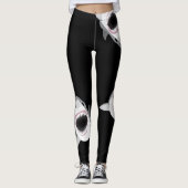 Leggings Mâchoires de morsure de requin (Devant)