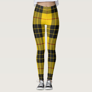 Leggings MacLeod Scottish Clan Tartan Plaid Motif