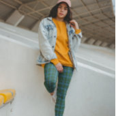 Leggings MacLeod Tartan bleu vert