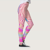 Leggings MACRAME'- Image Abstraite colorée de l'art fractal (Droite)