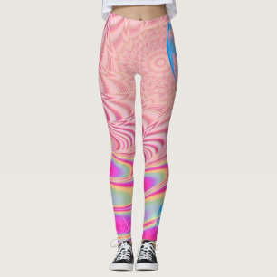 Leggings MACRAME'- Image Abstraite colorée de l'art fractal