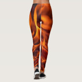 Leggings macro Flamme d'incendie (Dos)