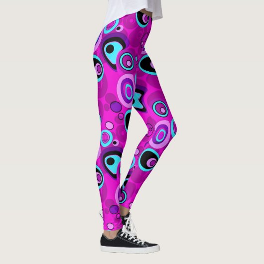 Leggings Magenta Abstrait (Droite)