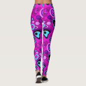 Leggings Magenta Abstrait (Dos)