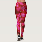 Leggings Magenta Hot rose Psychédélique Mandelbrot Fractal (Dos)