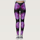 Leggings Magenta Hydrangeas (Devant)