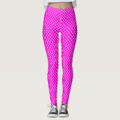 Leggings Magenta pois #FF00DC (Devant)