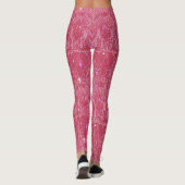 Leggings Magenta Valentine, look dentelle moderne (Dos)