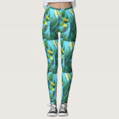 Leggings Magical Cute Dragonfly Pine Tree Conçu (Devant)