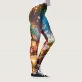 Leggings Magical Glowing Flowers Heart Garden (Droite)
