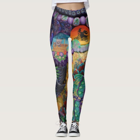 Leggings Magicien des légendes d'Oz Millefiori (Devant)
