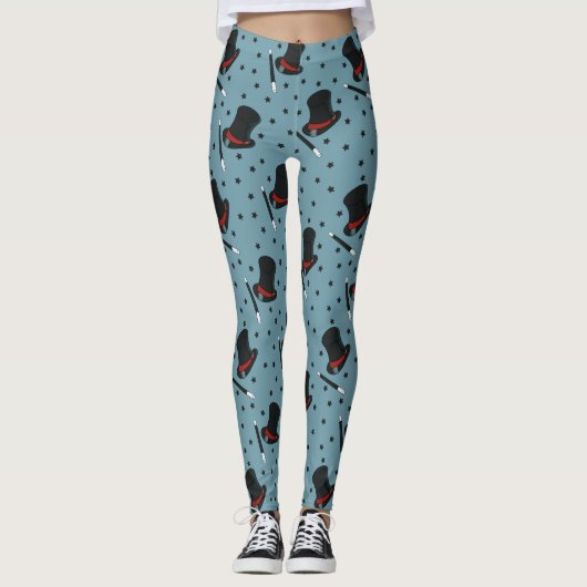 Leggings Magiciens Casquette Magie Show Anniversaire (Devant)