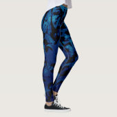 Leggings Magie Abstraite - Marine Blue Grunge Black (Droite)