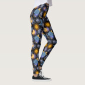 Leggings Magie céleste Motif Lune étoiles Soleil Noir (Droite)