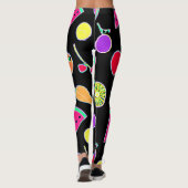 Leggings Magie de néon tropique radiant (Dos)