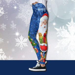 Leggings Magie de Noël Santa Claus Arbre Elves Fairy Cute