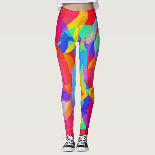 Leggings Magie Motif colorée vive (Devant)