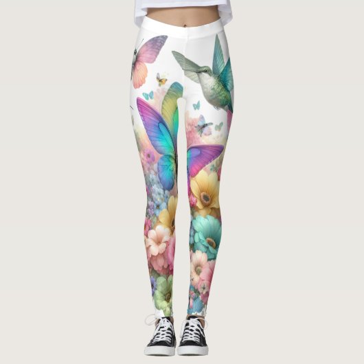 Leggings Magnifique design de couleurs pastel - inspiré de  (Devant)
